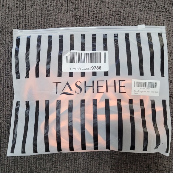 Womens Ribbed Halter Thong Bikini - Picture 5 of 10